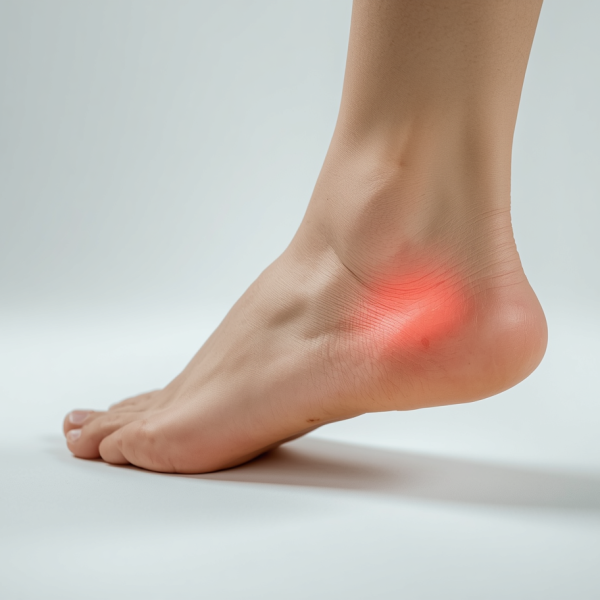 heel for pain diagnosis Professional photograph of a real persons heel for pain diagnosis blog post Clean modern medical photography showing human heel and foot Natural lighting minimalist and professional aesthetic png
