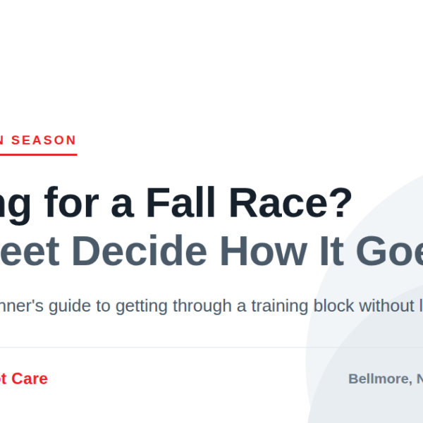 Marathon Training Runner's Guide - Cherrywood Foot Care Marathon season foot care guide for Long Island runners from Cherrywood Foot Care in Bellmore, NY